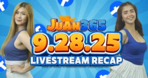 juan365 live 9.28.25 fb livestream recap- kulitan, orange vibes, at money rain fiesta
