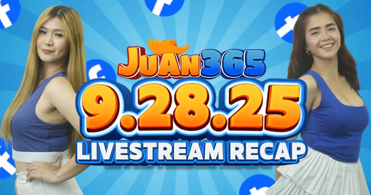 juan365 live 9.28.25 fb livestream recap- kulitan, orange vibes, at money rain fiesta