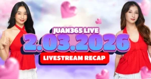 image of juan365 livestream february 03 2026: laughs, live games, and wankada energy