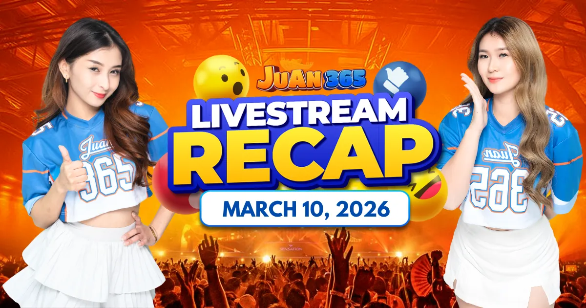 image of juan365 livestream march 10, 2026: inside the juankada live games and promos