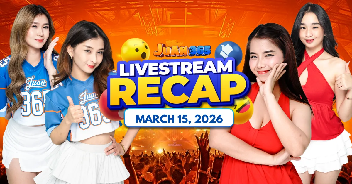image of juan365 livestream march 15, 2026: kulitan, mini-games, at masayang samahan sa live