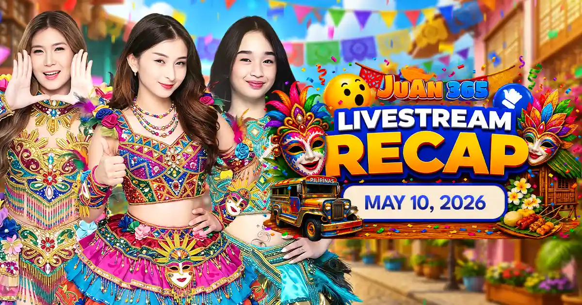 juan365 livestream may 10 2026 filipino gaming talk